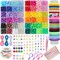 Pony Beads Bulk,Kandi Beads for Necklace Jewelry Making Hair Braiding,Bracelets Making Kits,Hair Bead,Bracelet Plastic Bead for Crafts Braids Girls(48 Color,2200PCS)